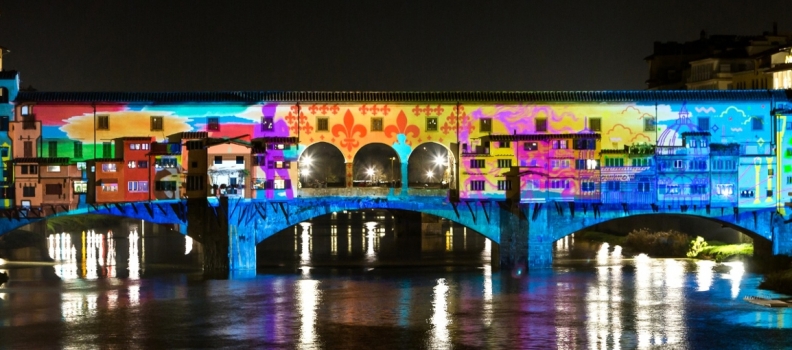 F-Light Festival: Christmas lights in Florence